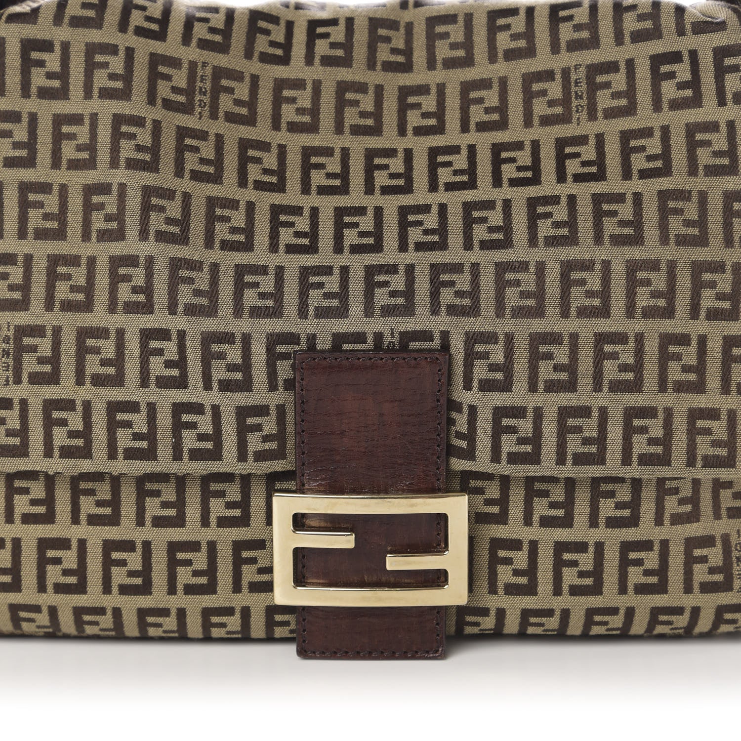 Fendi Zucchino Vitello Mama Baguette Mogano Panna Bruciato 9 of 9
