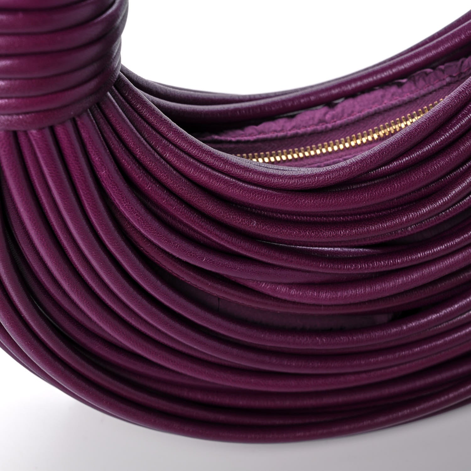 Bottega Veneta Nappa Mini Tubular Double Knot Grape 9 of 10