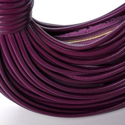 Bottega Veneta Nappa Mini Tubular Double Knot Grape 9 of 10