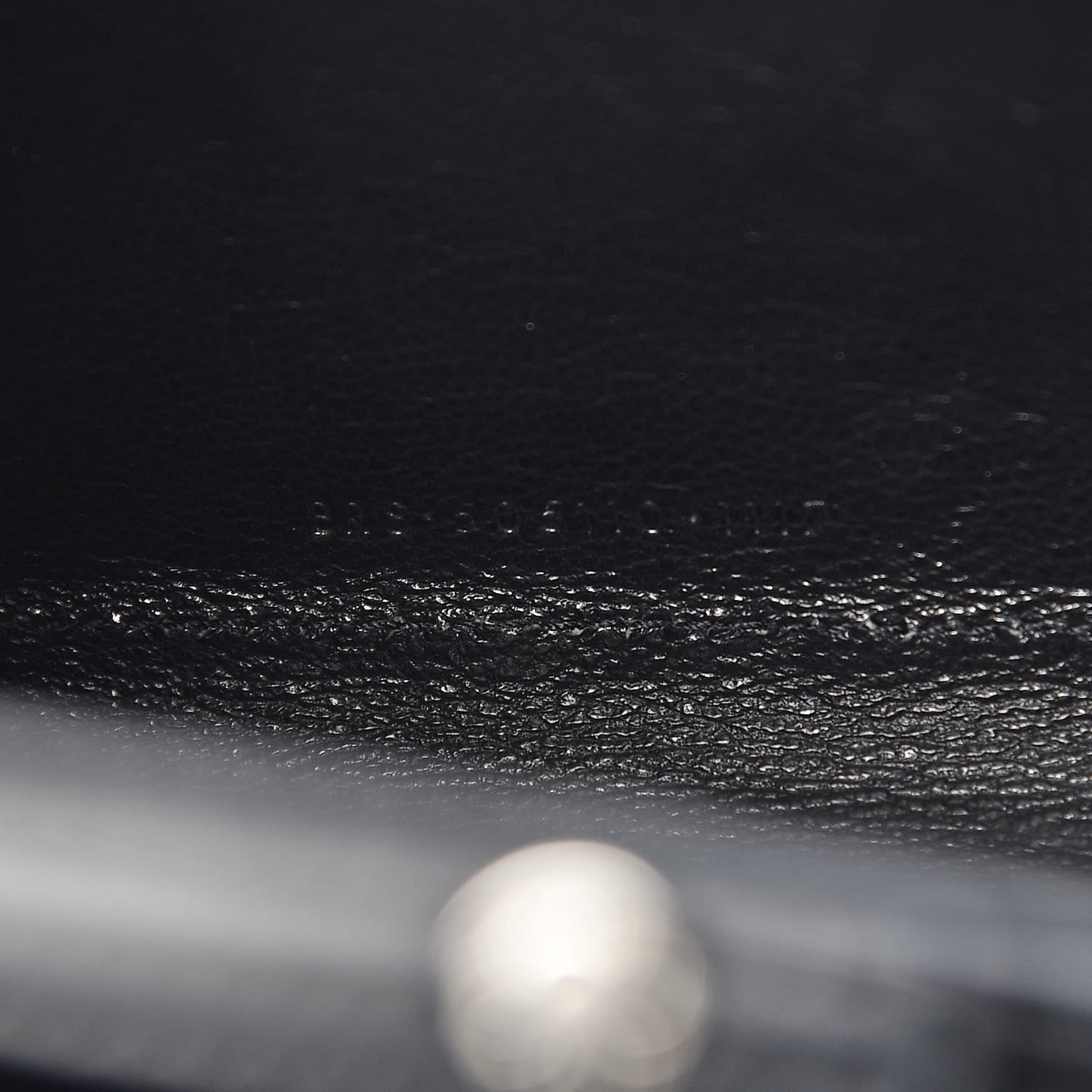 Sequin Flip Monogram Chain Wallet Black