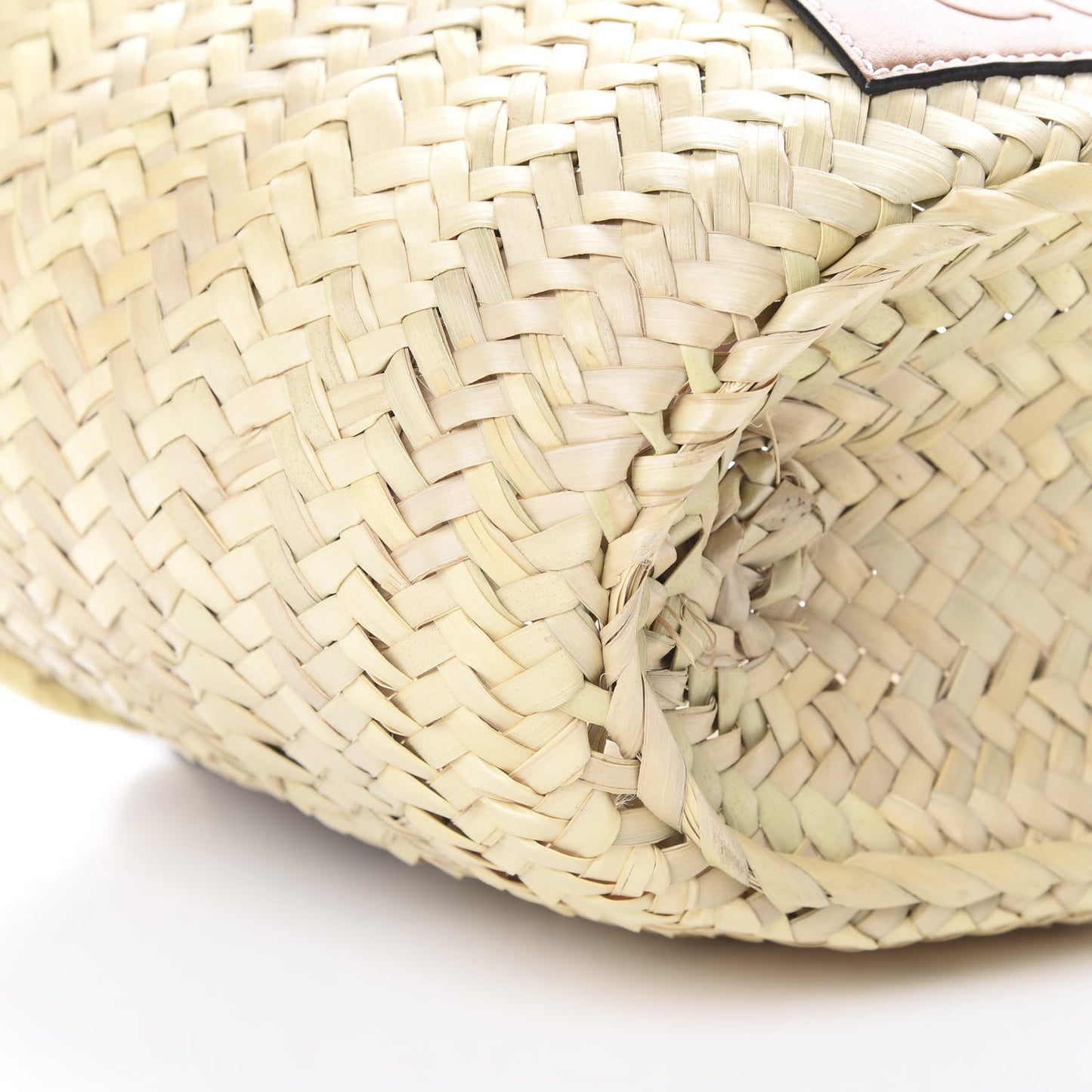 Raffia Small Basket Tote Bag Natural Tan