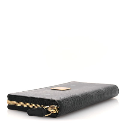 MCM Visetos Large Zip Around Wallet Black 4 of 13