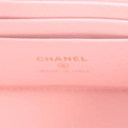 Chanel Caviar Quilted Small Vanity Case With Chain Pink 6 of 10