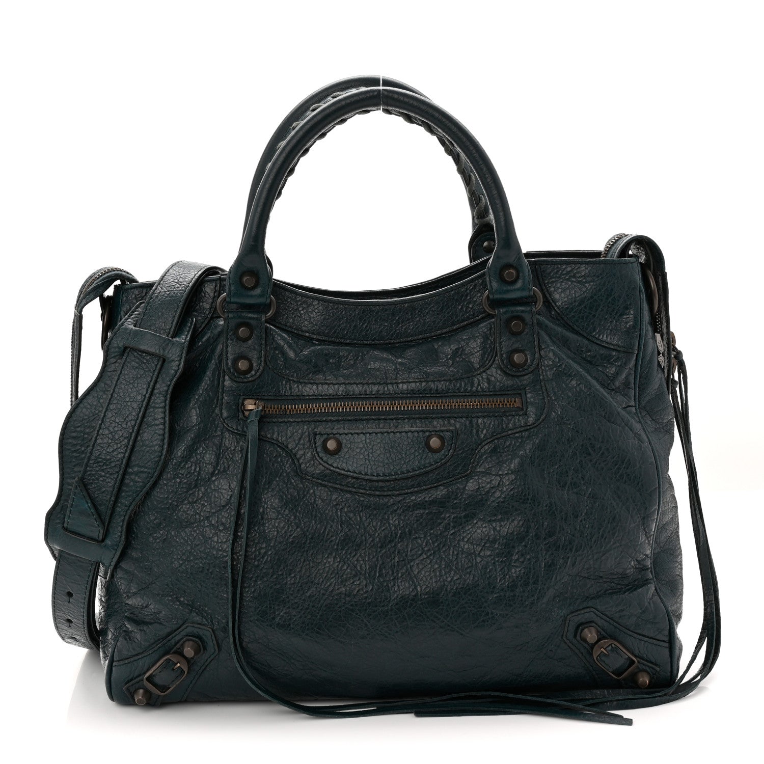 Balenciaga Agneau Classic Hardware Velo Vert Pinede 1 of 11
