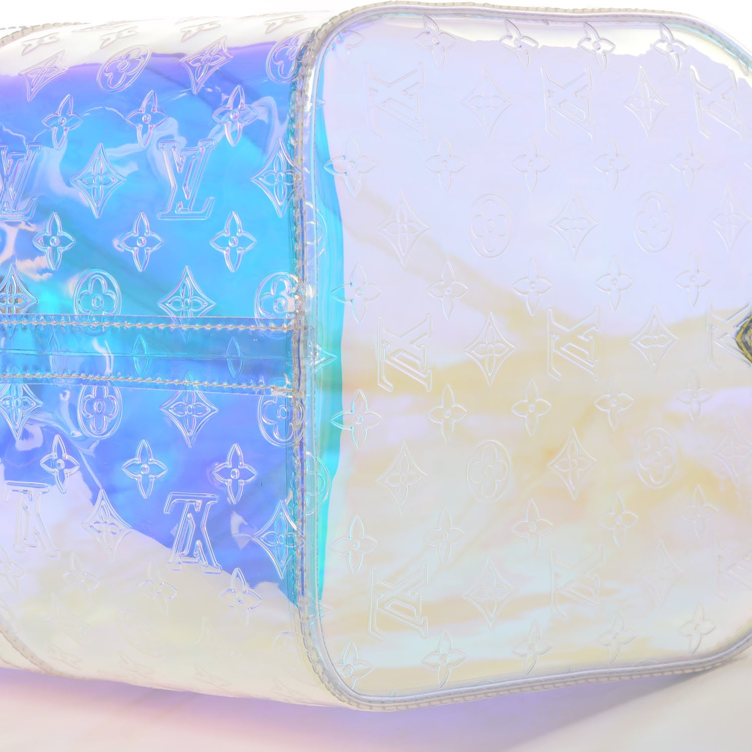 Louis Vuitton PVC Monogram Keepall Bandouliere 50 Iridescent Prism 9 of 9