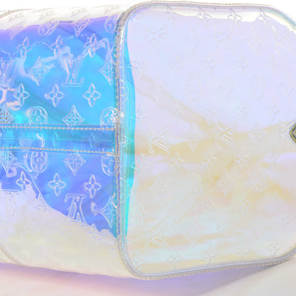 Louis Vuitton PVC Monogram Keepall Bandouliere 50 Iridescent Prism 9 of 9