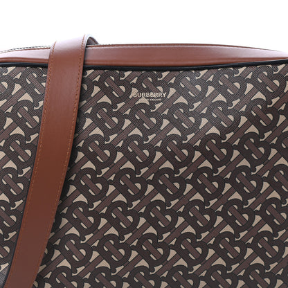 Burberry E-Canvas Monogram Calfskin Knight Messenger Bag Bridle Brown 7 of 9