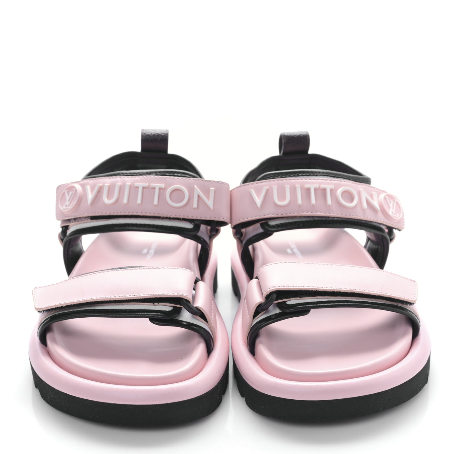 Calfskin Pool Pillow Flat Comfort Sandals 35 Rose Clair Pink