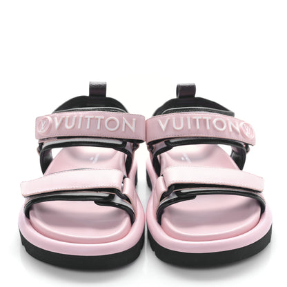 Louis Vuitton Calfskin Pool Pillow Flat Comfort Sandals 35 Rose Clair Pink 2 of 8