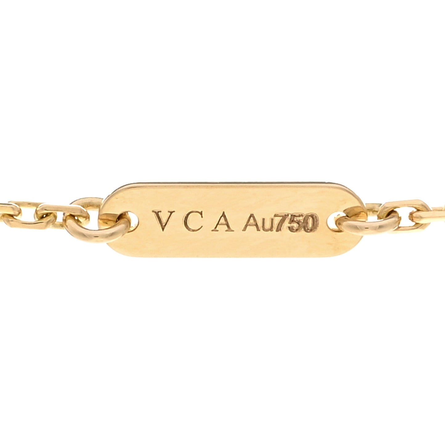 18K Yellow Gold Turquoise Vintage Alhambra Pendant Necklace