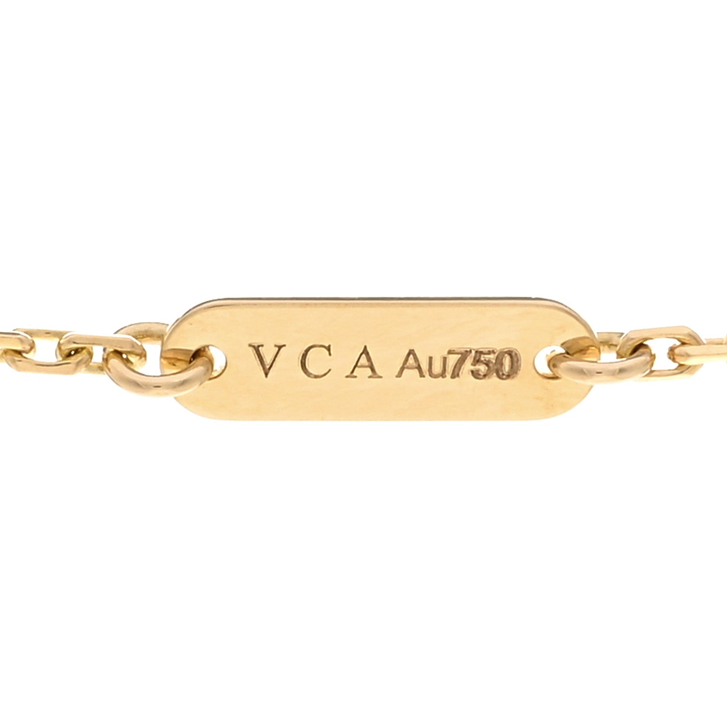 Van Cleef & Arpels 18K Yellow Gold Turquoise Vintage Alhambra Pendant Necklace 4 of 6