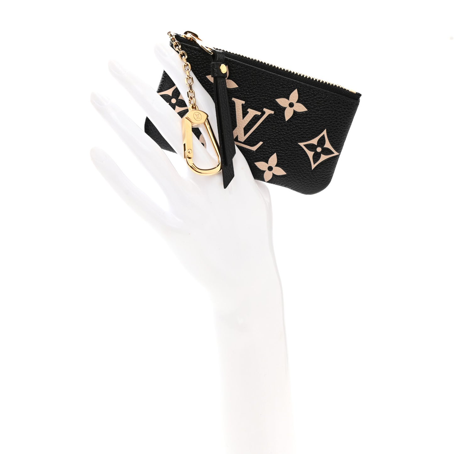 Empreinte Monogram Giant Key Pouch Black Beige