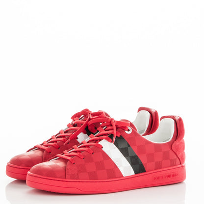Louis Vuitton Damier Infini Frontrow Sneakers 36.5 Rouge 3 of 8