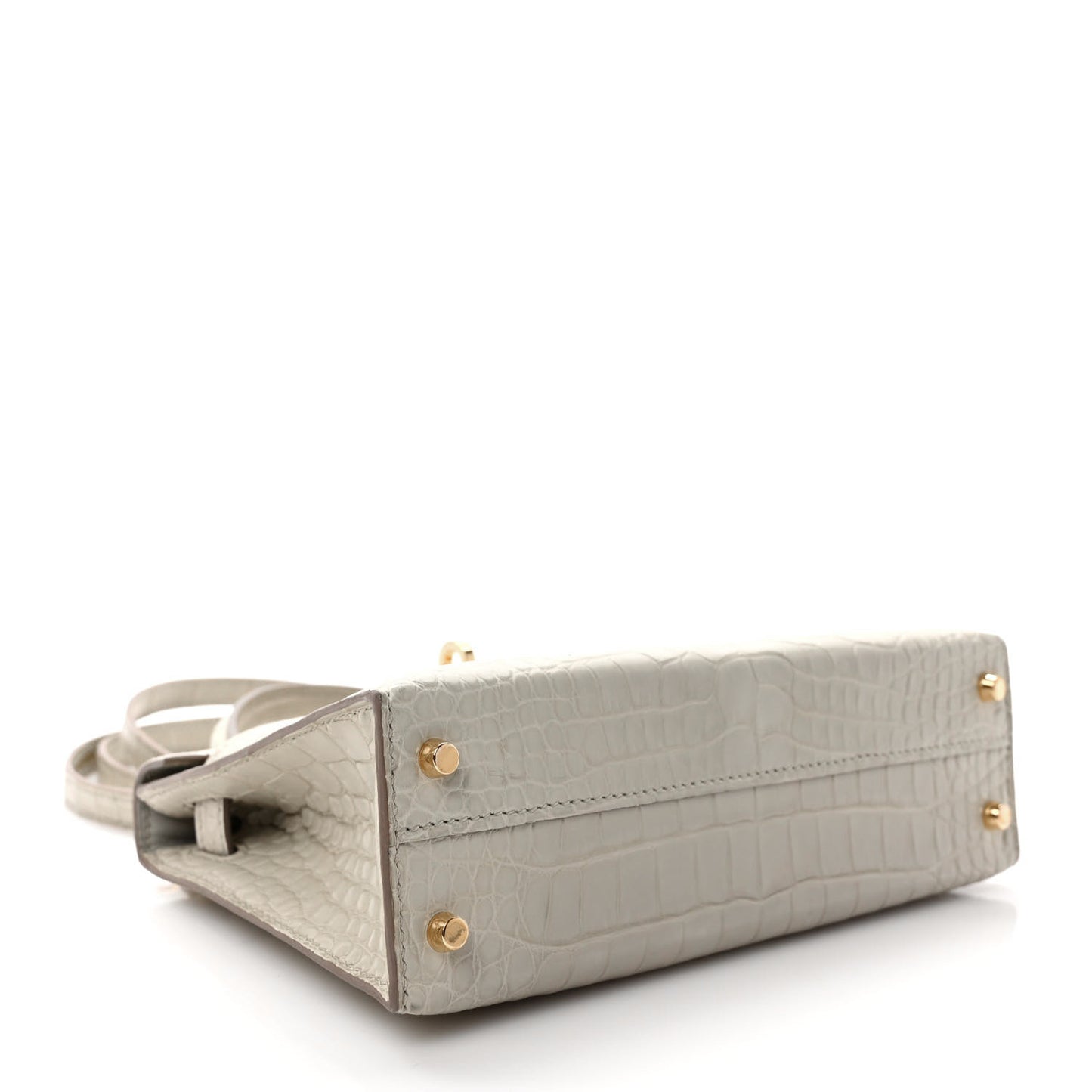 Matte Alligator Mini Kelly Sellier 20 Beton