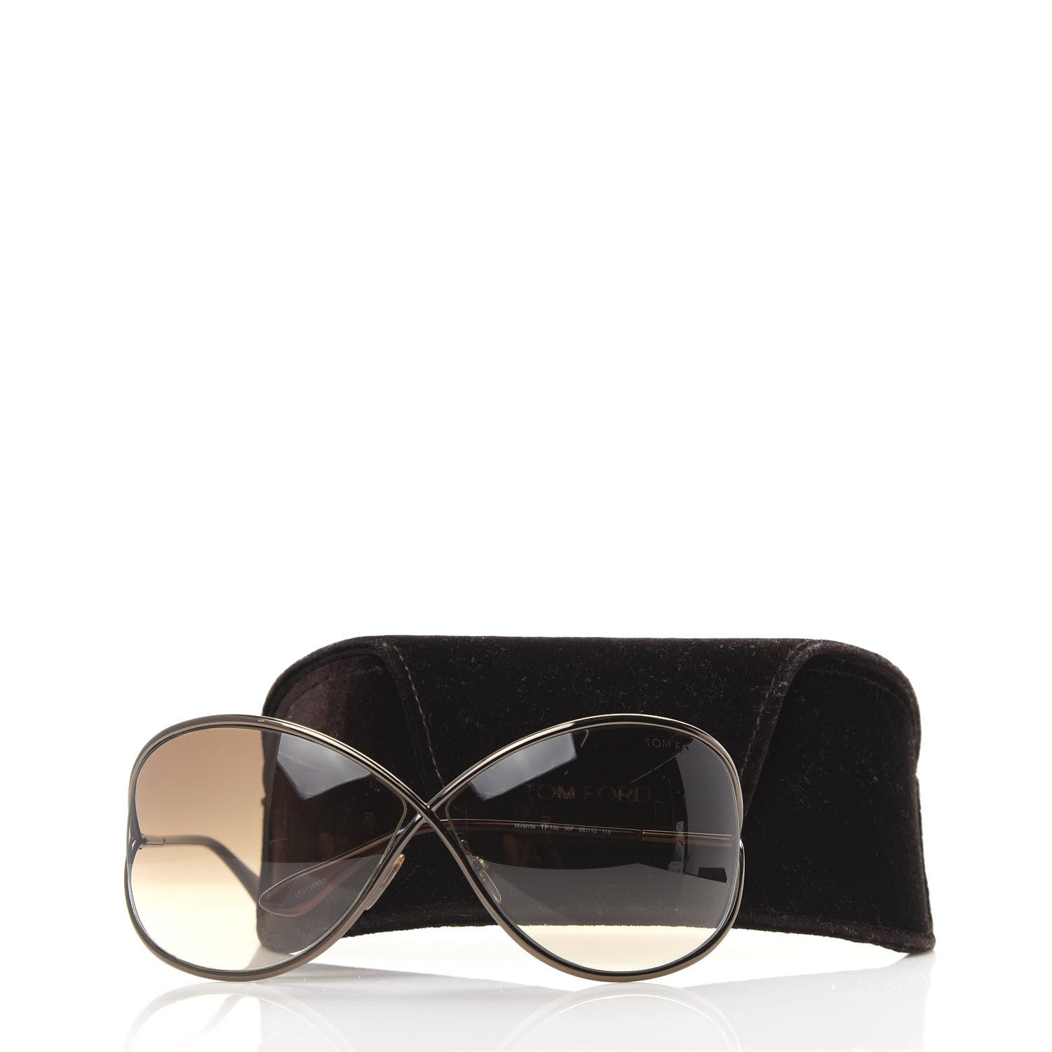 Tom Ford Metal Miranda Crossover Sunglasses TF130 Shiny Bronze 8 of 8