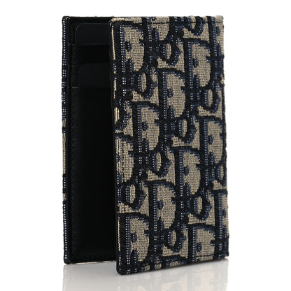 Christian Dior Oblique Bi-Fold Card Holder Blue 3 of 8