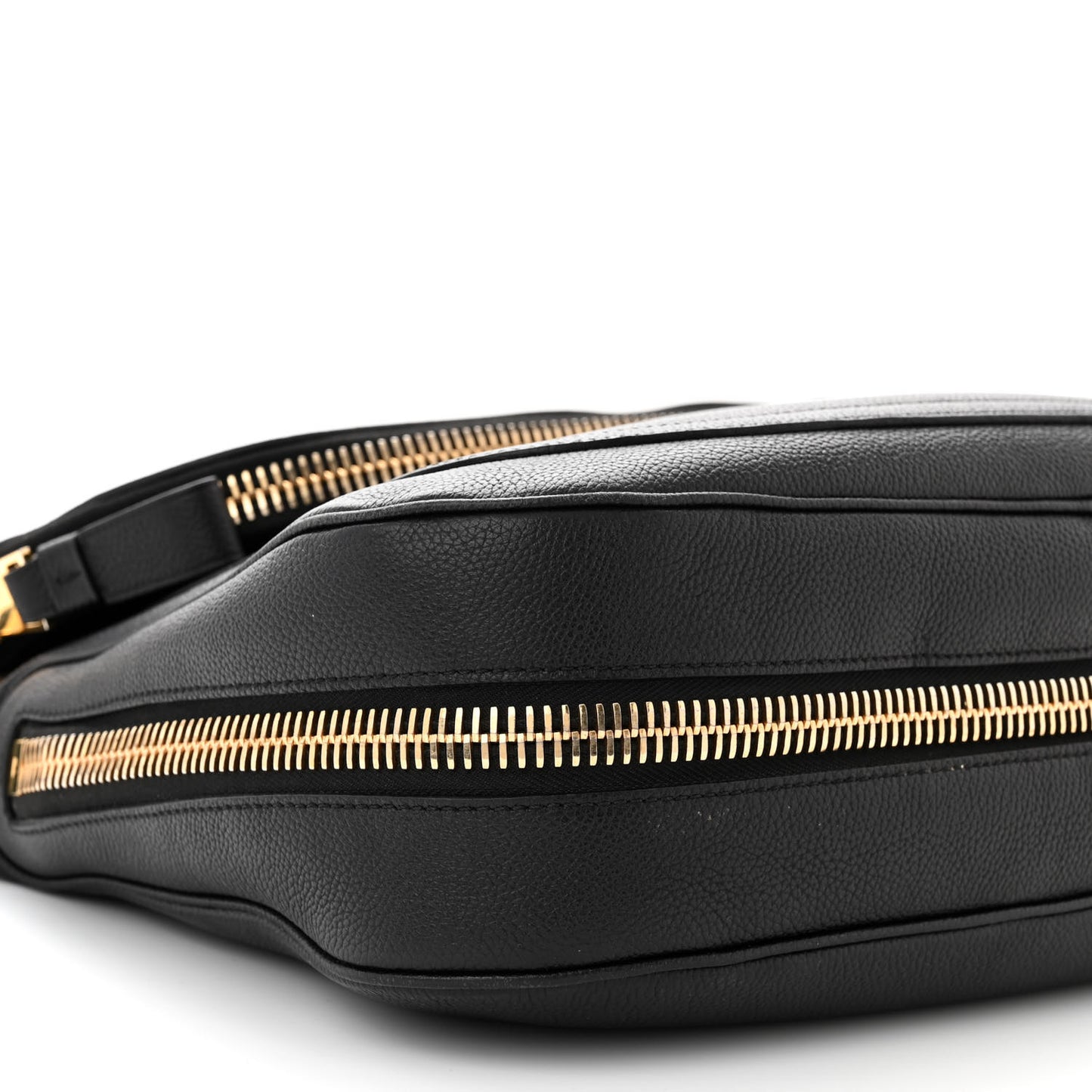 Grained Calfskin Large Jennifer Crossbody Bag Black