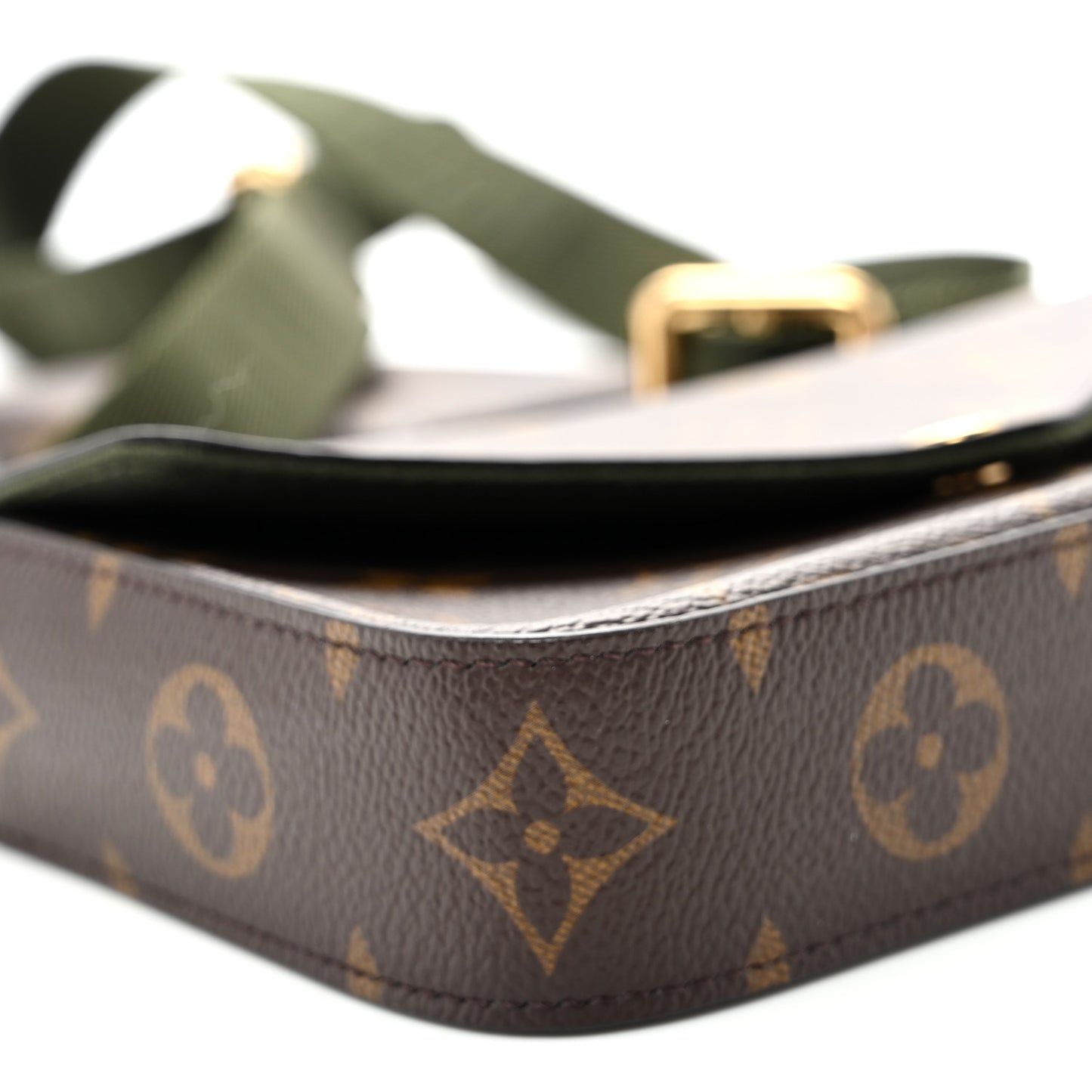 Monogram Felicie Strap & Go Kaki