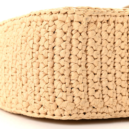 Prada Yarn Raffia Effect Crochet Re-Edition 2005 Shoulder Bag Naturale 10 of 11