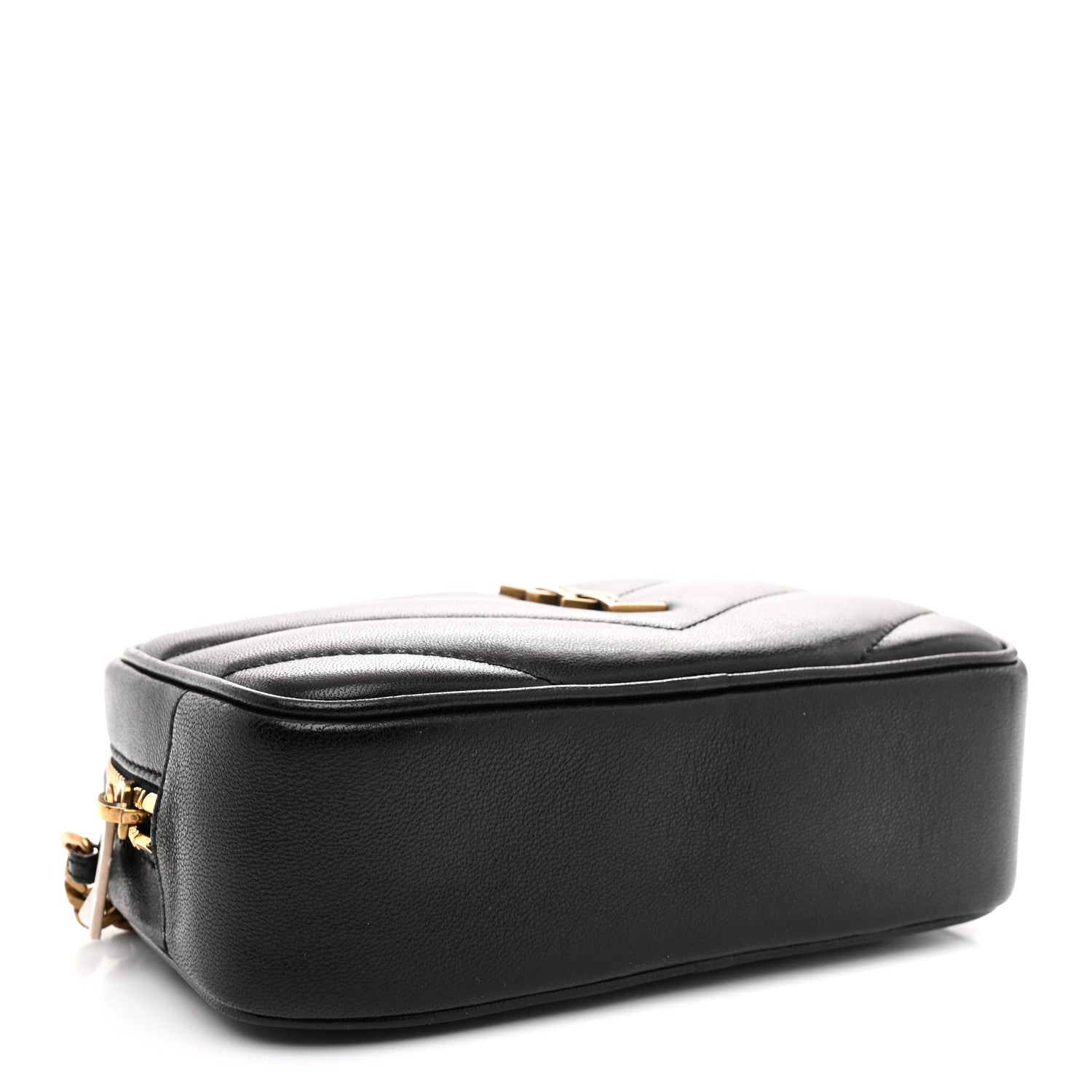 Saint Laurent Lambskin Matelasse Monogram Mini Loulou Camera Bag Black 4 of 10
