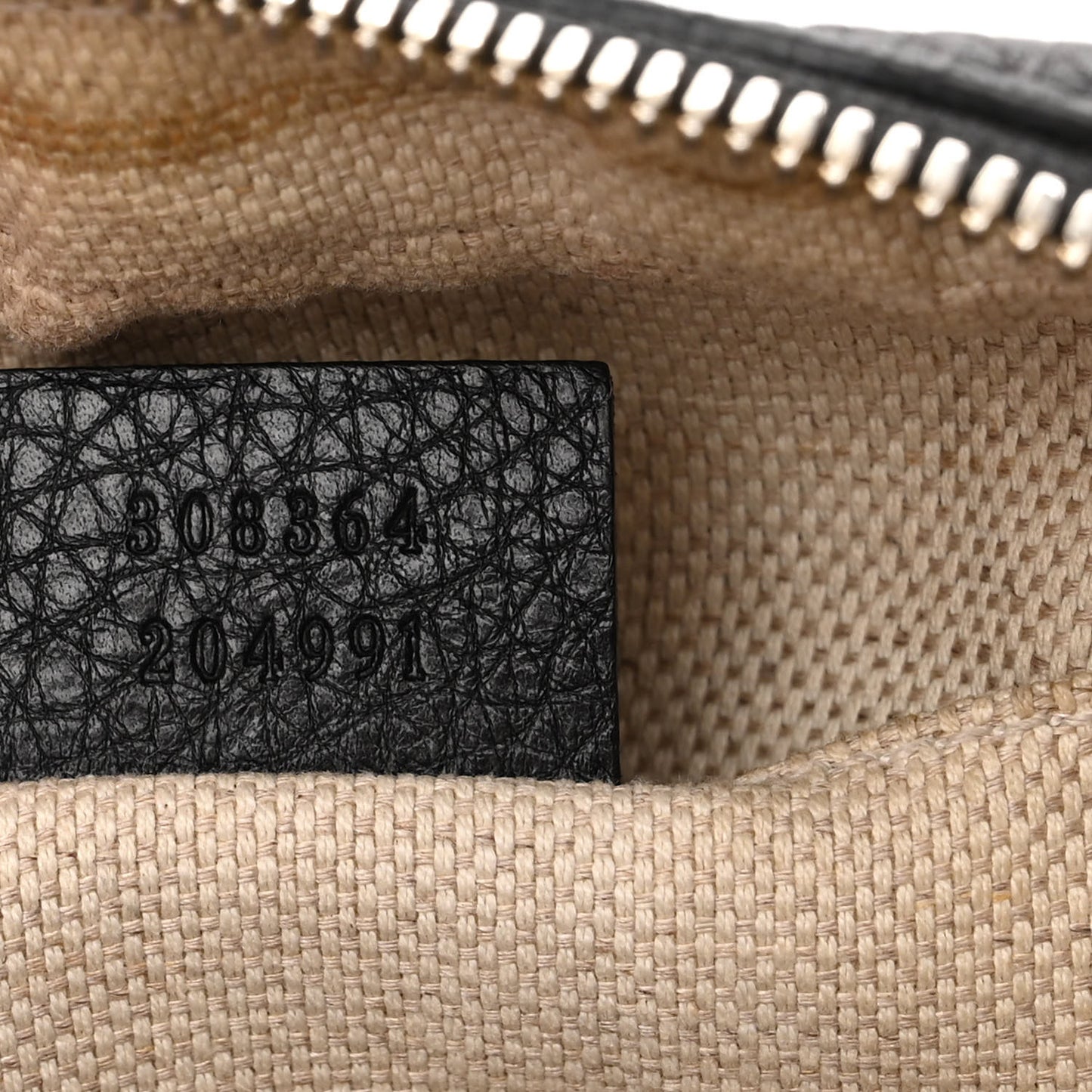 Pebbled Calfskin Small Soho Disco Bag Black