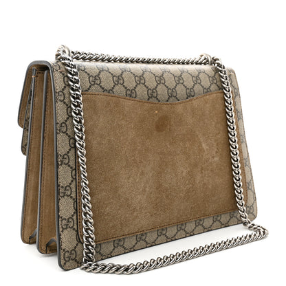 Gucci GG Supreme Monogram Medium Dionysus Shoulder Bag Taupe 3 of 16