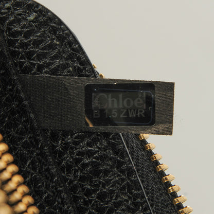 Chloe Grained Calfskin Paraty Zip Around Wallet Black 8 of 8