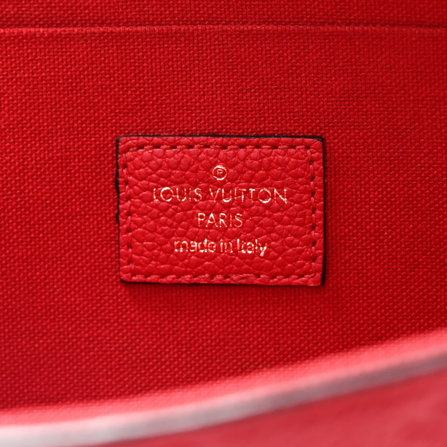 Louis Vuitton Empreinte Pochette Felicie Chain Wallet Scarlet 5 of 12