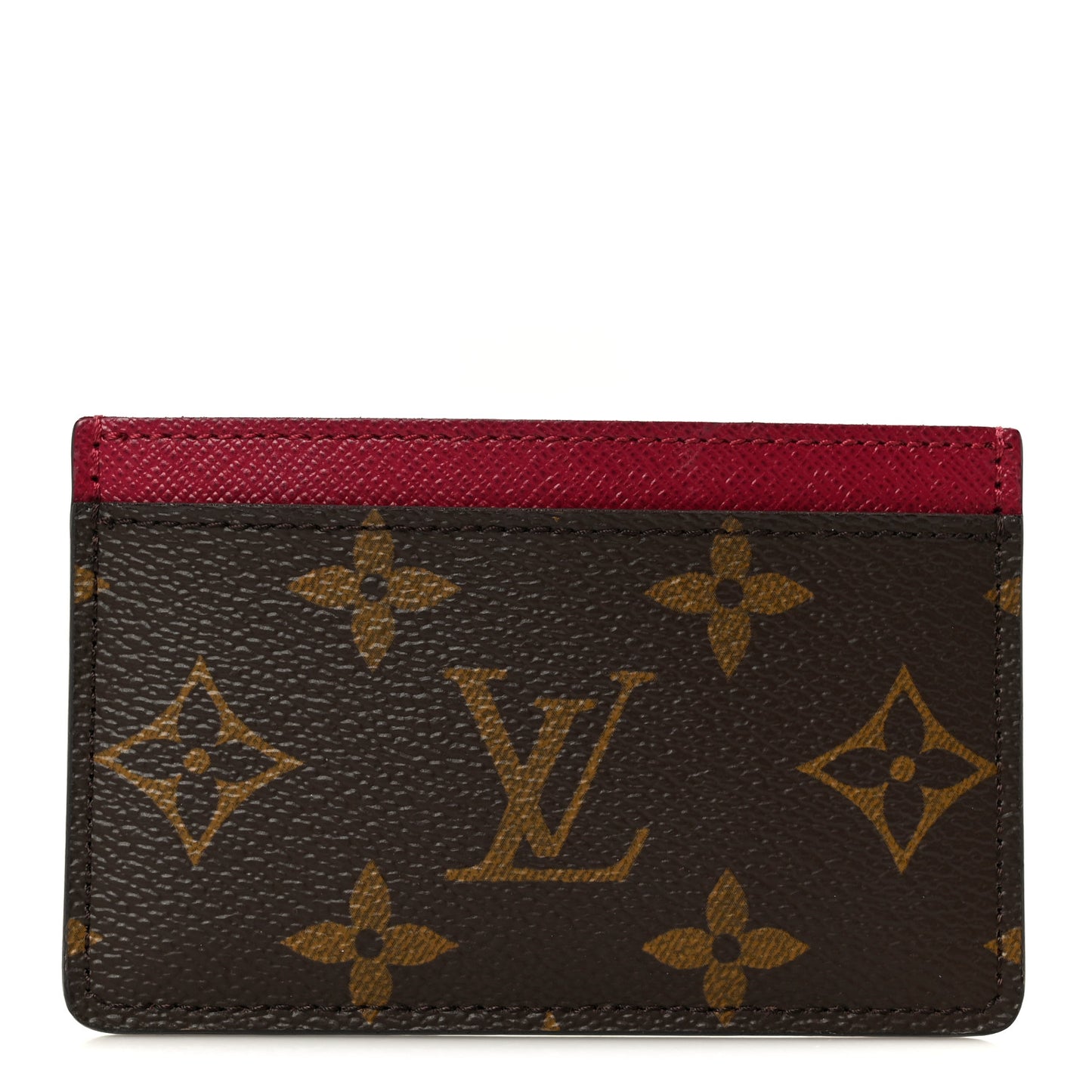 Monogram Card Holder Fuchsia