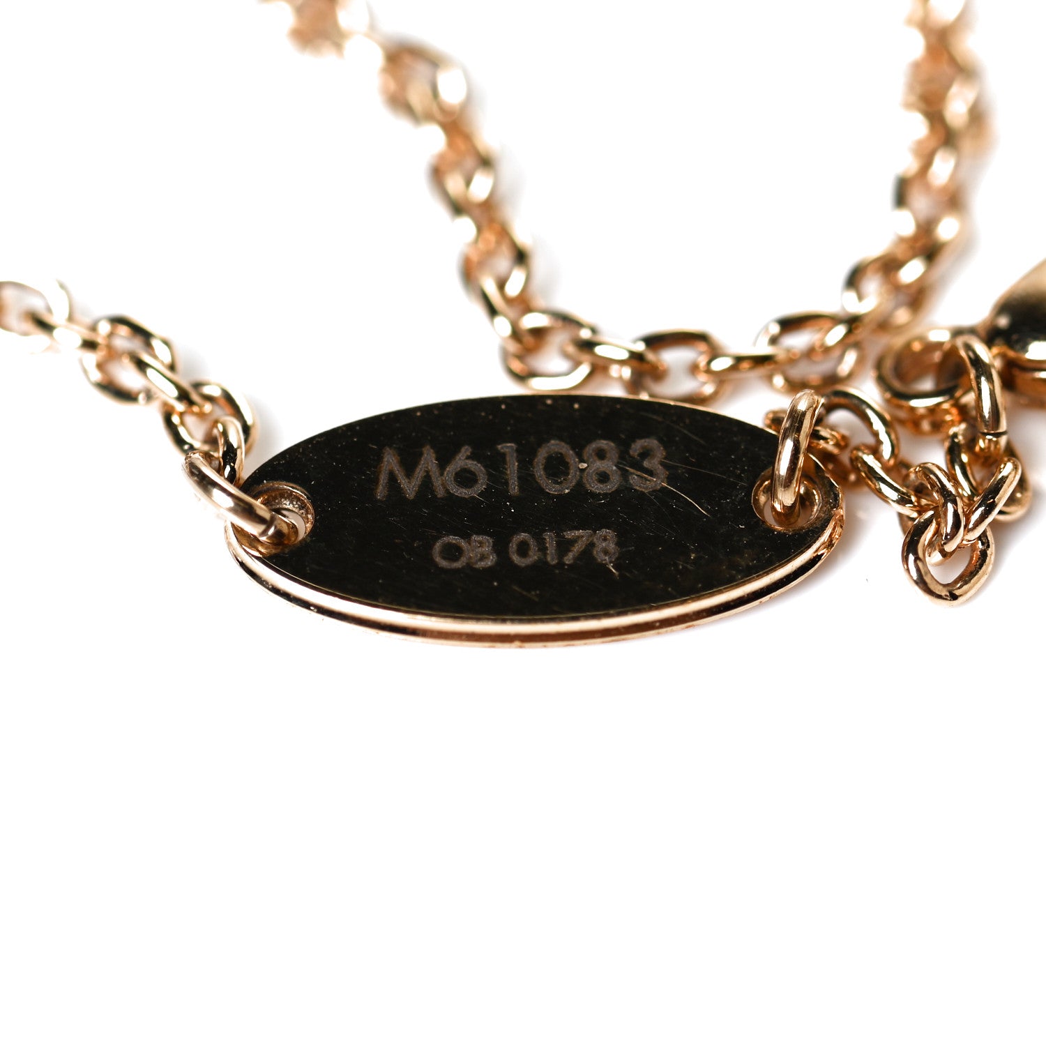 Louis Vuitton Essential V Necklace Gold 5 of 5