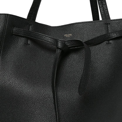 Celine Soft Grained Calfskin Medium Belt Cabas Phantom Black 7 of 9