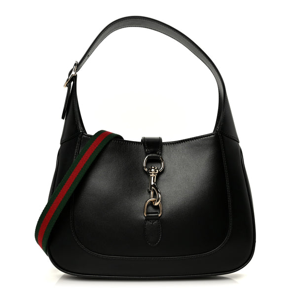 Gucci Boarded Dyana Lux Calfskin Medium Jackie 1961 Hobo Black