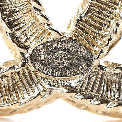 Chanel Pearl CC Brooch Gold 4 of 4