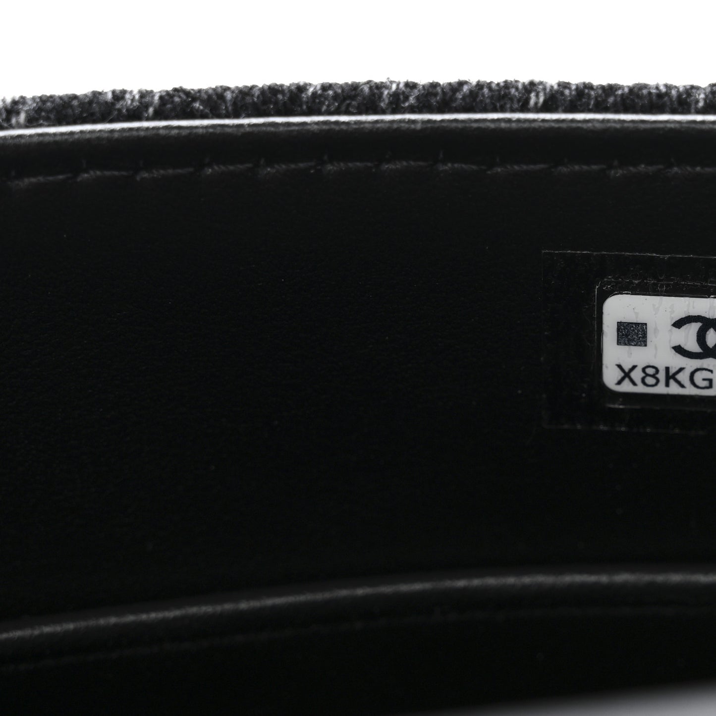 Washed Denim Quilted Coco Handle Clutch With Chain Black