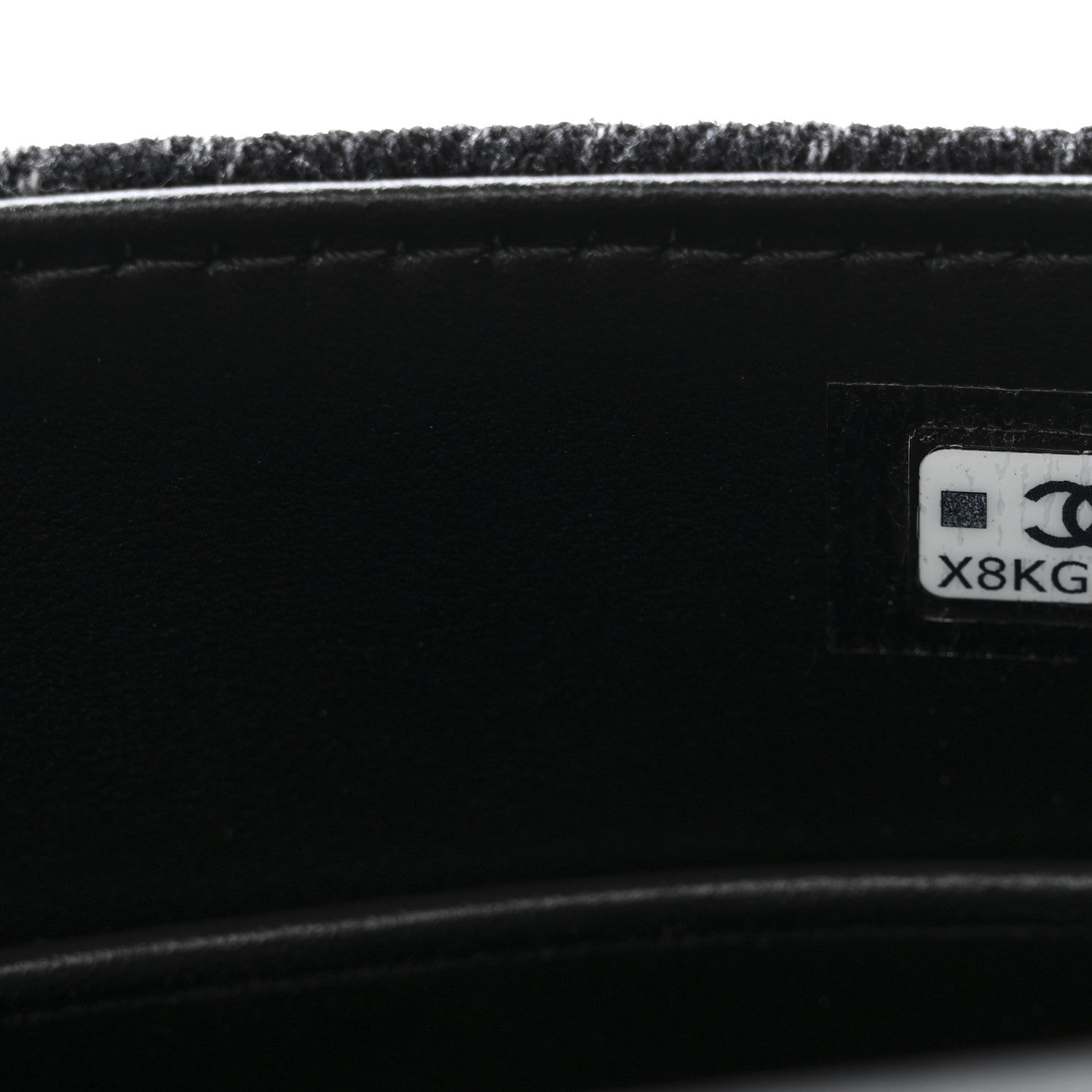 Chanel Washed Denim Quilted Coco Handle Clutch With Chain Black 7 of 11