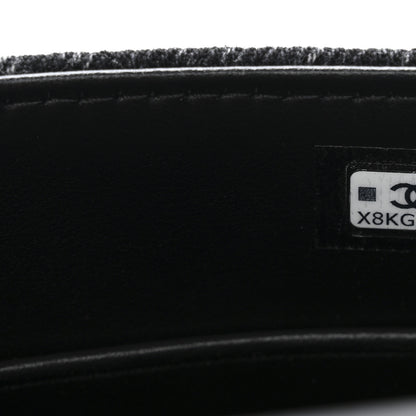 Chanel Washed Denim Quilted Coco Handle Clutch With Chain Black 7 of 11