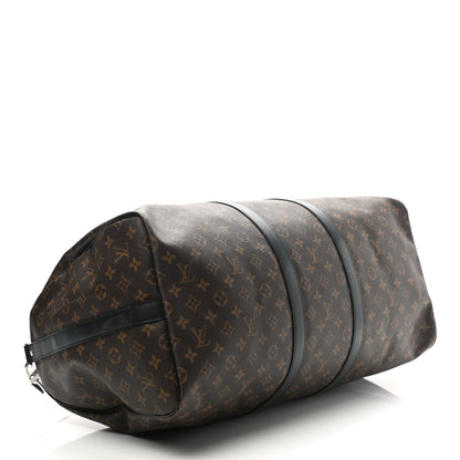 Louis Vuitton Monogram Macassar Keepall Bandouliere 55 4 of 16