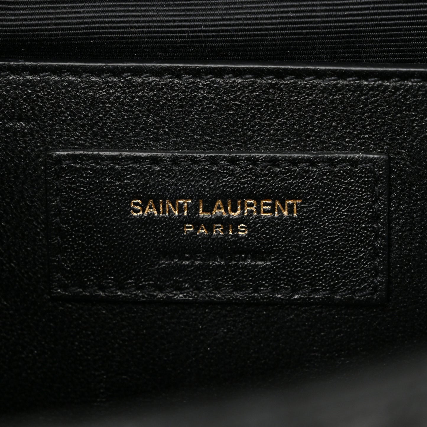 Grain De Poudre Textured Mixed Matelasse Triquilt Medium Monogram Satchel Black