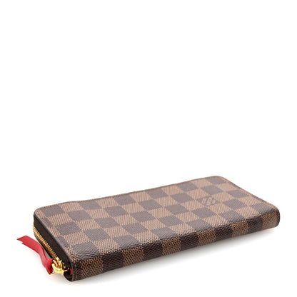 Louis Vuitton Damier Ebene Clemence Wallet Cherry 4 of 7