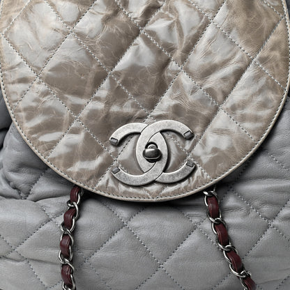 Chanel Iridescent Calfskin Quilted In The Mix Backpack Grey 10 of 10