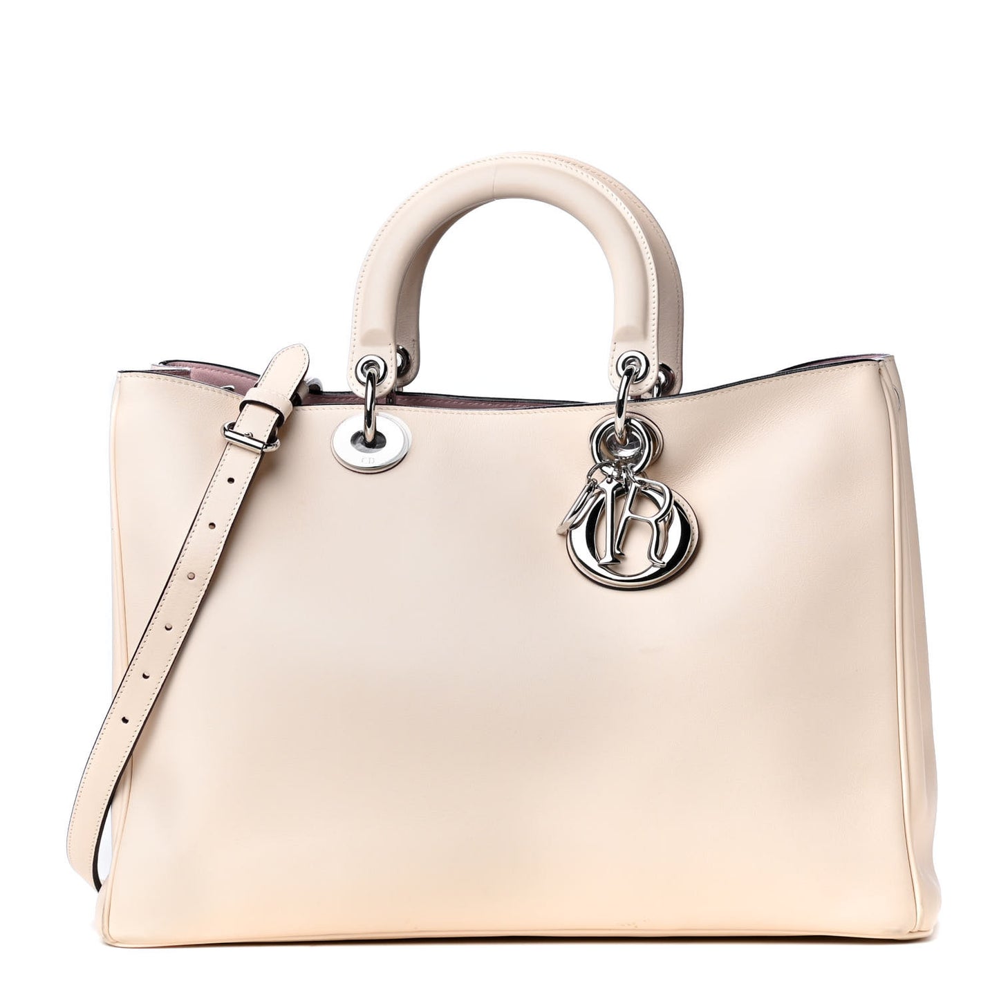 Smooth Calfskin Large Diorissimo Tote Beige