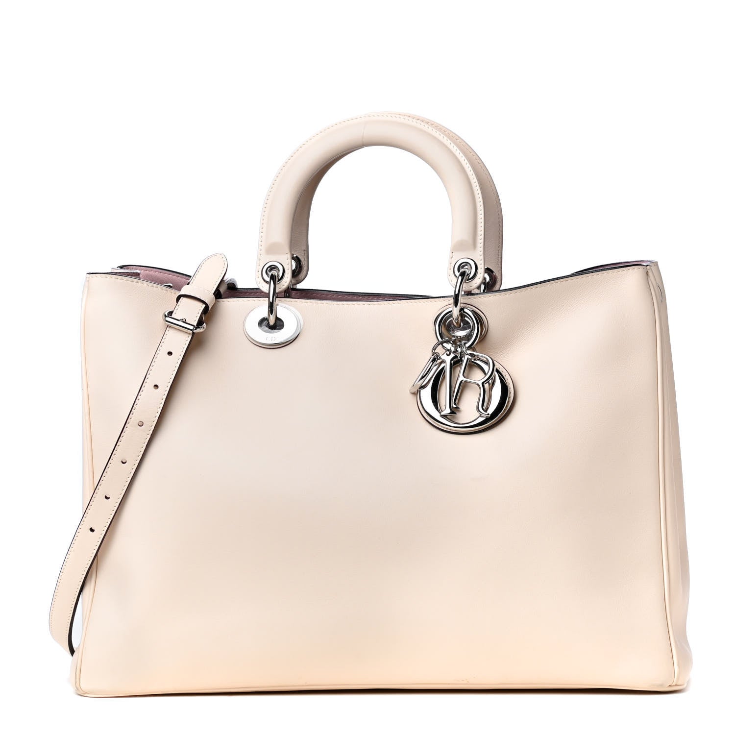 Christian Dior Smooth Calfskin Large Diorissimo Tote Beige 2 of 17