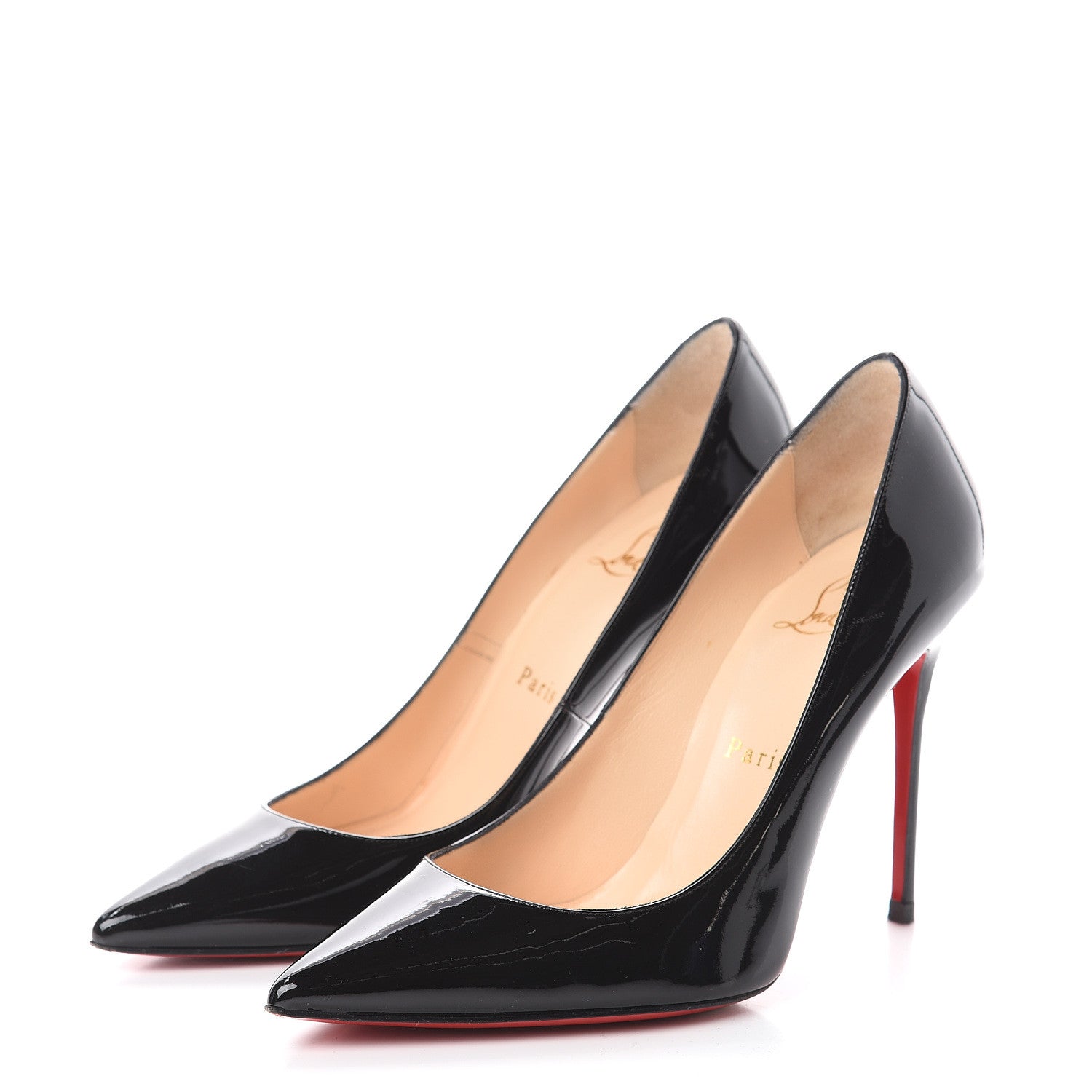 Christian Louboutin Patent Decollete 554 100 Pumps 36 Black 3 of 7