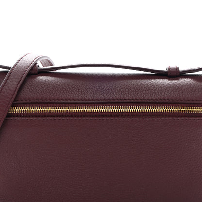 Loro Piana Grained Calfskin L19 Extra Pocket Pouch Azuki Beans 7 of 9