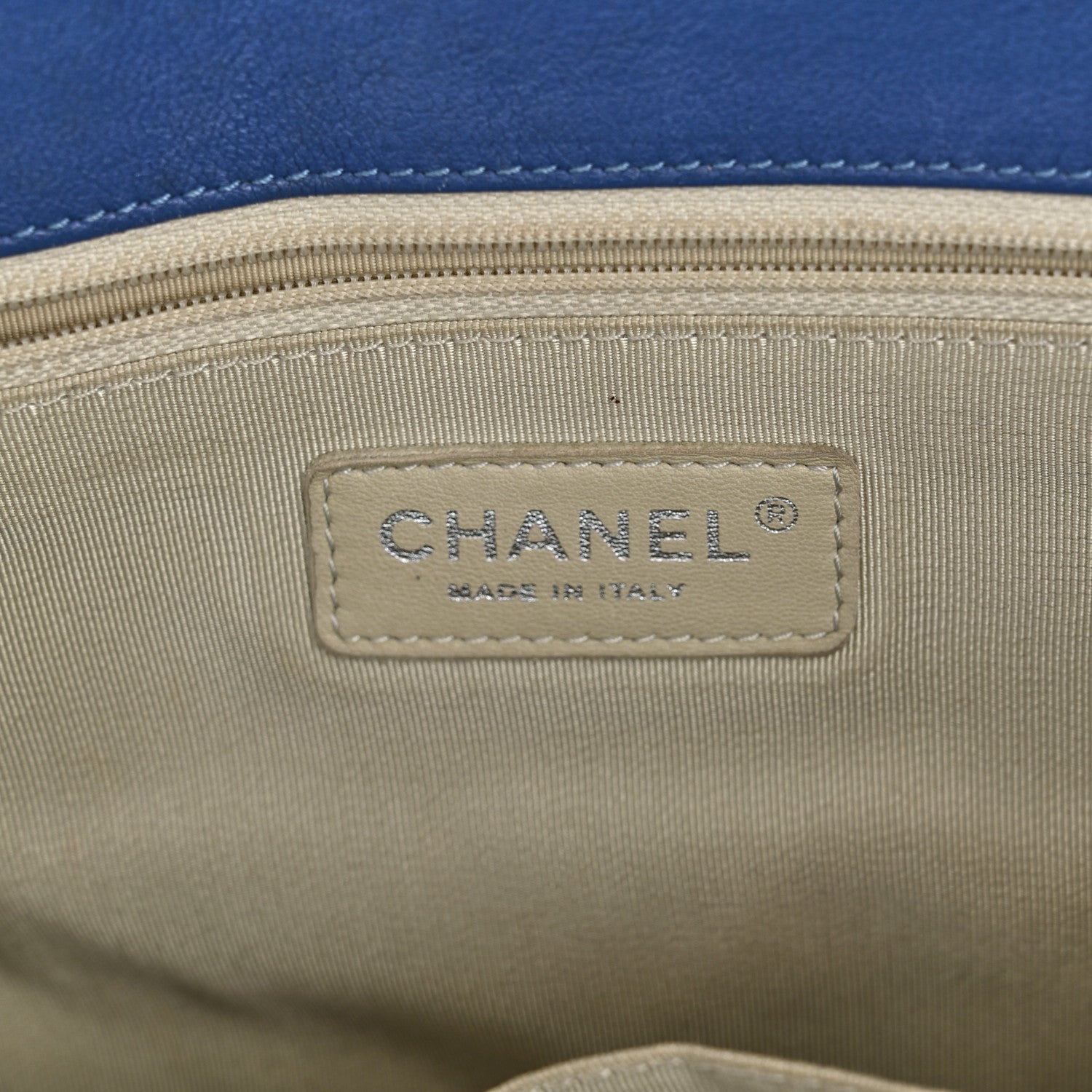 Chanel Washed Lambskin Quilted Chain Around Maxi Flap Light Blue 7 of 11