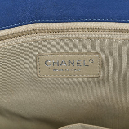 Chanel Washed Lambskin Quilted Chain Around Maxi Flap Light Blue 7 of 11