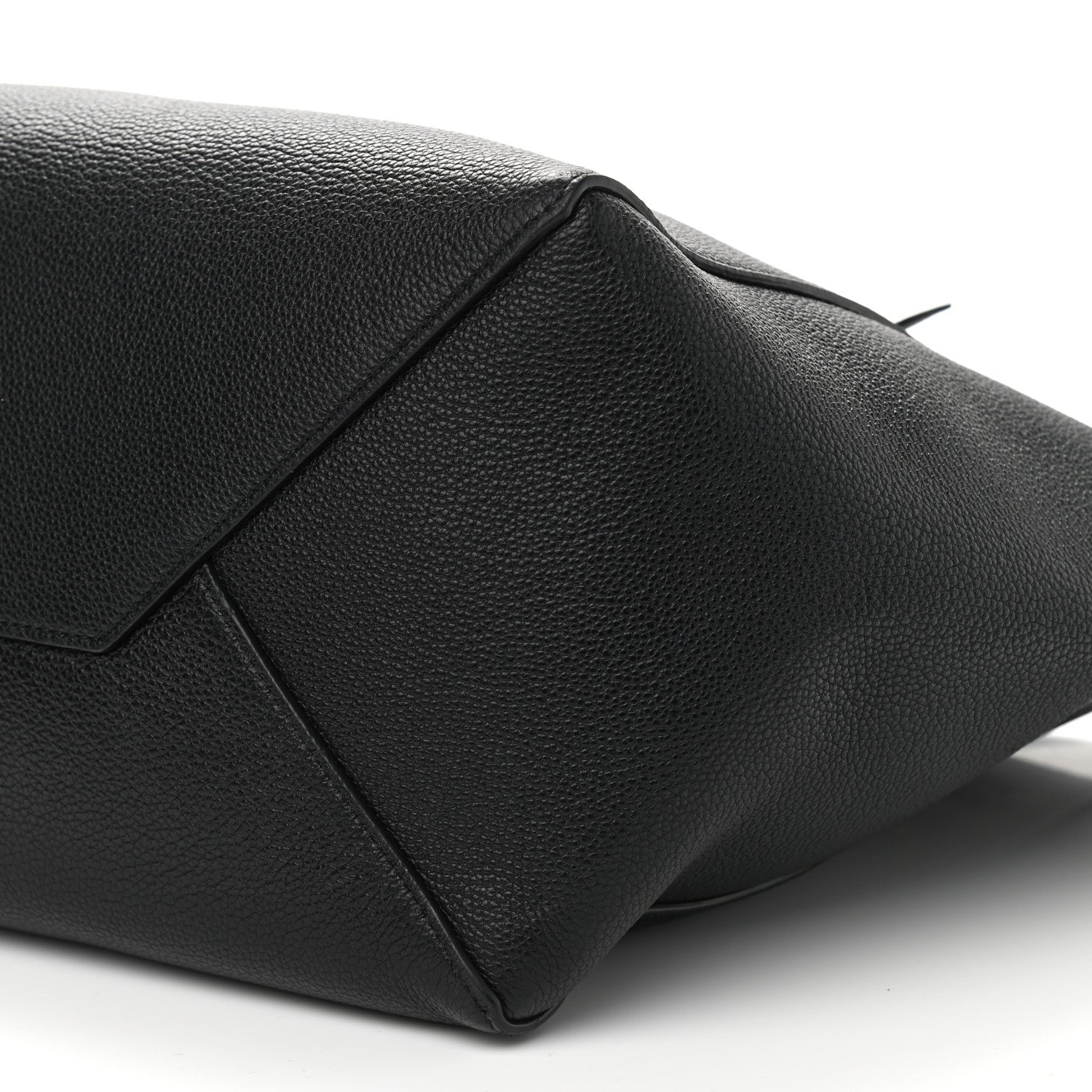 Celine Soft Grained Calfskin Medium Belt Cabas Phantom Black 10 of 11