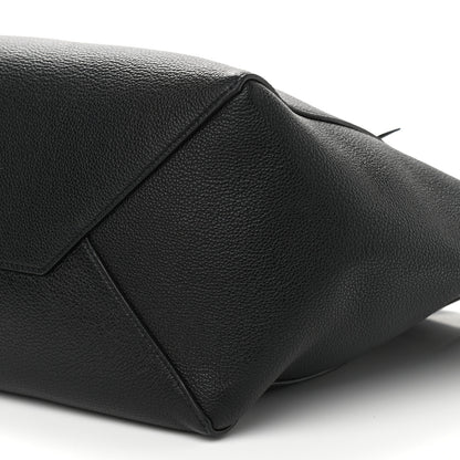 Celine Soft Grained Calfskin Medium Belt Cabas Phantom Black 10 of 11