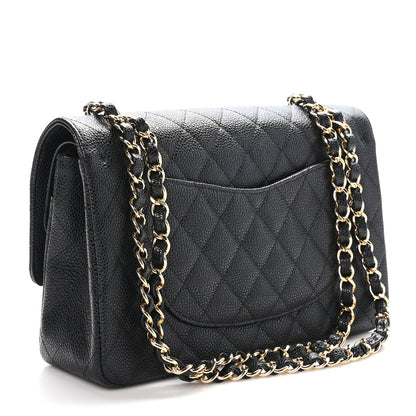 Chanel Caviar Quilted Medium Double Flap Black 3 of 10