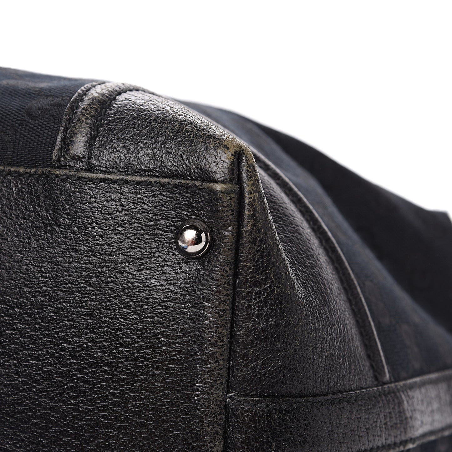 Monogram Web Large Treasure Boston Tote Black